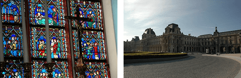 ノートルダム寺院のステンドグラス／ルーブル美術館