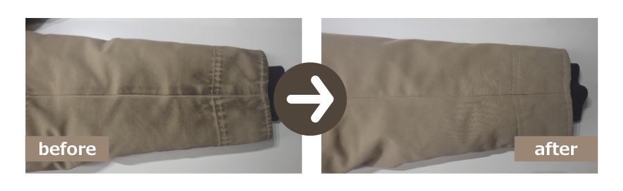 劣化しても新品同様に戻します